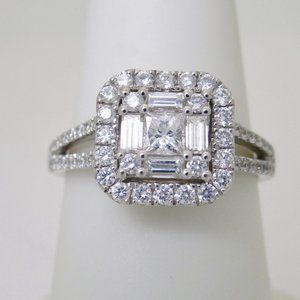 14K Namdar 1.10ctw Diamond Engagement Ring 6.75